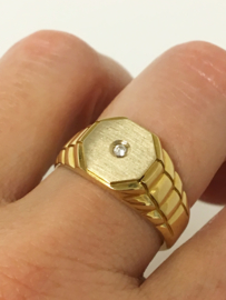 18 K Massief Gouden Heren Rolex Ring - 11,6 g