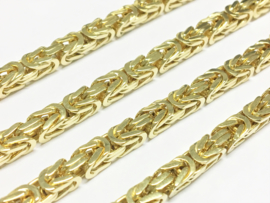 14 K Gouden Koningsketting Byzantijns  65 cm /  82,5 g