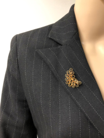 Antiek Handvervaardigd 14 K Gouden Draad Broche - 4 cm / 6,05 g