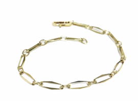 14 K Gouden Closed Forever Schakel Armband - 19 cm / 3,9 g