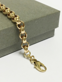 14 K Rose Gouden Jasseron Schakel Armband - 20,5 / 11,15 g