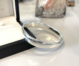 Zilveren Slavenarmband / Bangle Ovaal 10 mm