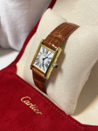 Must de Cartier Tank Midsize Quartz Oparan Dial Deployante - Full Set Incl. Cartier Garantie