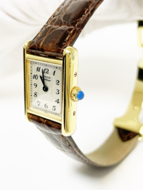 Must de Cartier Tank Quartz Dames Polshorloge Deployant Buckle