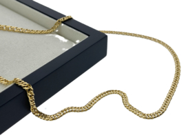 18 Karaat Gouden Cuban Link Chain Schakelketting - 60 cm / 4 mm / 20 g