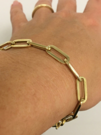14 K Gouden Bedel Schakel Armband - 20 cm / 16,6 g