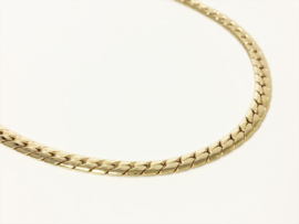 14 K Gouden Gourmet Collier (gewalst) - 42 cm