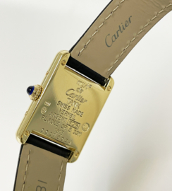 Must de Cartier Tank Midsize Quartz 1613 Roman Dial Deployante - Cartier Garantie