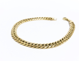 14 K Gouden Gourmet Schakel Armband (hol) - 19,3 cm / 10,4 g