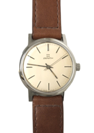 Zenith Vintage Dresswatch Heren Horloge Staal Jaren '60 - 1 Jaar Garantie