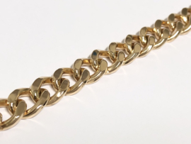 14 K Massief Rosé Gouden Gourmet Schakel Armband - 19,8 cm / 52,2 g