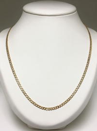 14 K Gouden Gourmet Schakel Ketting - 55 cm / 13,1 g