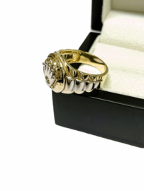 14 Karaat Bicolor Gouden Heren Rolex Ring - 10 g
