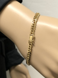 18 K Massief Gouden Gourmet Schakel Armband - 18,5 cm / 20,1 g