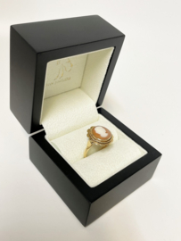 Antiek 14 K Gouden Rozet Camee Ring - Amsterdam XXX
