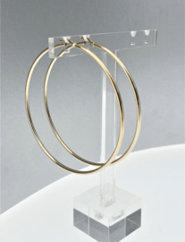 14 Karaat Geelgouden Grote Creolen Basic Diameter 7 cm