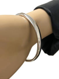 14 K Witgouden Slaven Armband / Bangle - 15,35 g / Draaglengte 18,5 cm