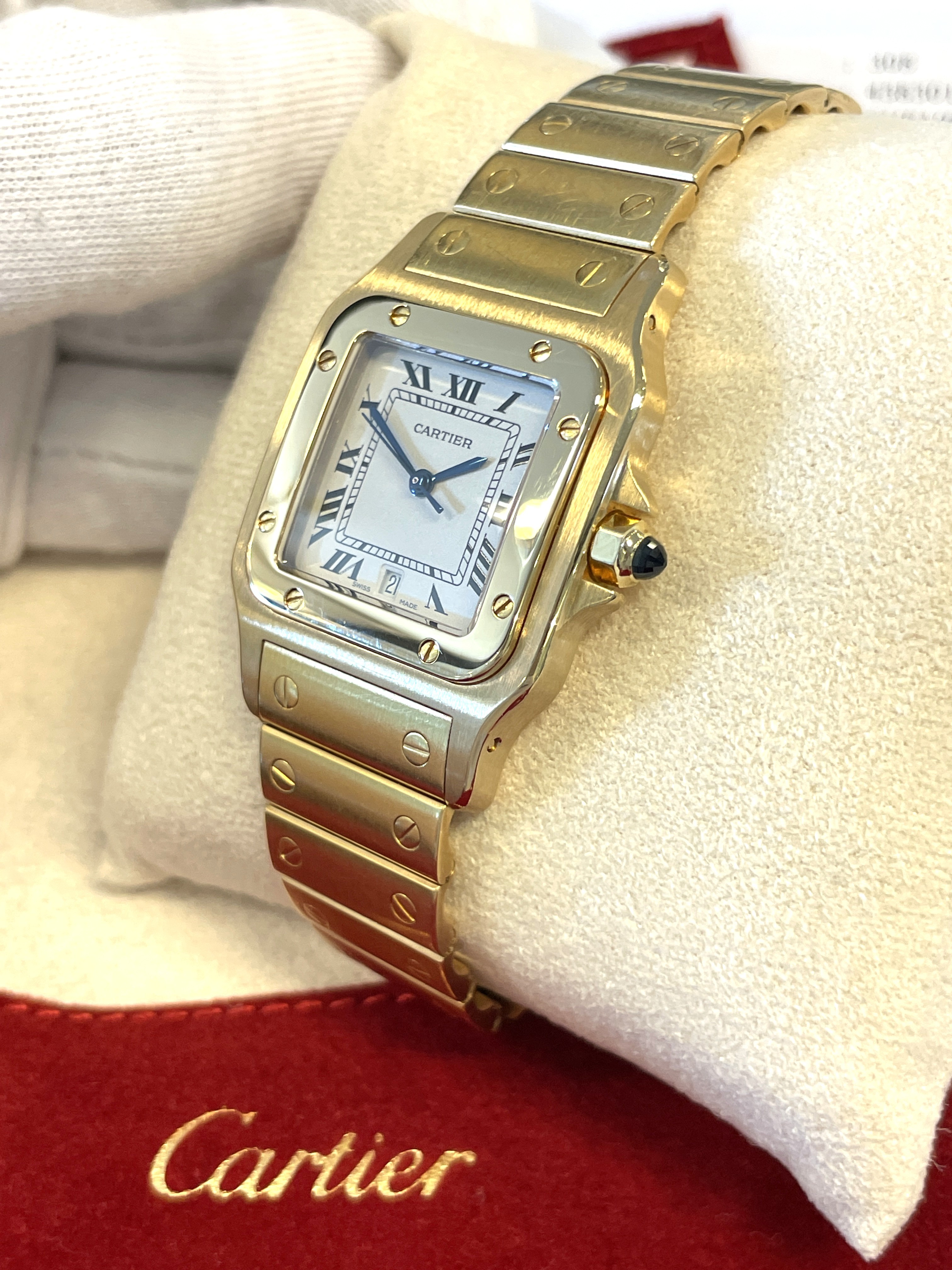 Santos de Cartier Galbee Large Model 18 Karaat Goud - Full Set / Ref. 2003