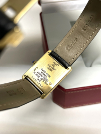 Must de Cartier Tank Large Model Quartz White Roman Dial Deployante Incl Garantie Ref. 1615
