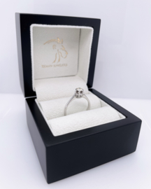 18 K Gouden Solitair Ring 0.25 ct Briljant Geslepen Diamant  H/VS