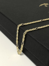 14 K Gouden Valkoog Schakel Ketting - 45 cm / 8,6 g