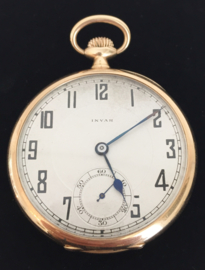 INVAR 14 K Gouden Zakhorloge - 1910 / 70 g