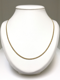 14 K Gouden Gucci Schakel Ketting - 56 cm