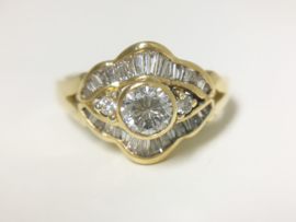 18 K Gouden Fantasie Ring 0.75 crt Diamant TW-VVS1