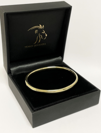 14 K Gouden Slaven Armband Ovaal Glad - 8,8 g