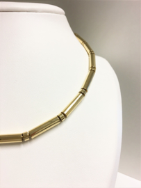 18 K Gouden Schakel Collier / Choker (rond) - 46 cm / 28,97 g