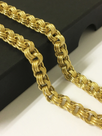 14 K Antiek Gouden Schakel Collier - 51,5 cm / 21 g