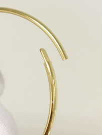 14 K Gouden Slaven Armband - Ovaal (smal)