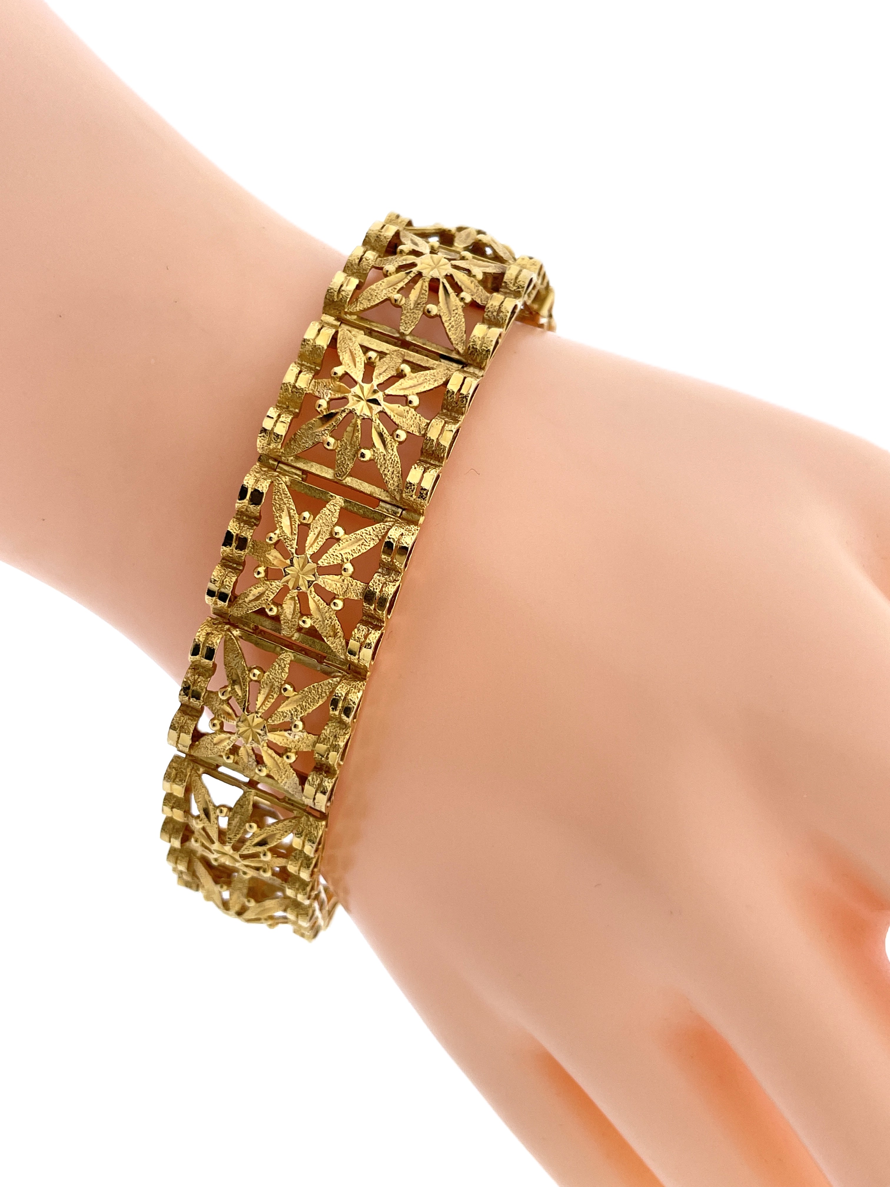 Antiek, handvervaardigd 18 Karaat Gouden Armband - 38.4 g