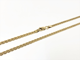 14 K Gouden S- Schakel Ketting - 45 cm / 8,9 g / 3 mm