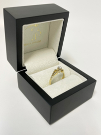 18 K Gouden Solitair Ring 0.15 crt Briljant Geslepen Diamant H/VSI