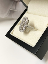 Art Deco 14 K Witgouden Prinsessen Ring 0.56 crt Diamant - Jaren '30