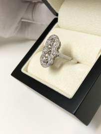 Art Deco 14 K Witgouden Prinsessen Ring 0.56 crt Diamant - Jaren '30