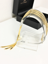 Set - 3 x 18 K Gouden Schakel Armbanden (glad) - 20,46 g