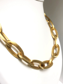 NANIS 18 K Gouden Anker Collier Gesatineerd - 50 cm / 48,33 g / 1,5 cm