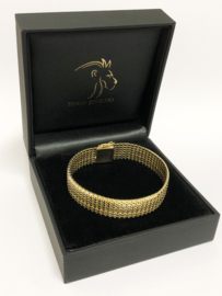 14 K Gouden Milanese Schakel Armband - 17,6 cm / 31,8 g
