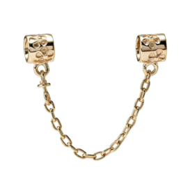 PANDORA 14 K Gouden Moments Armband met Diverse Gouden Bedels twv € 9.116,-