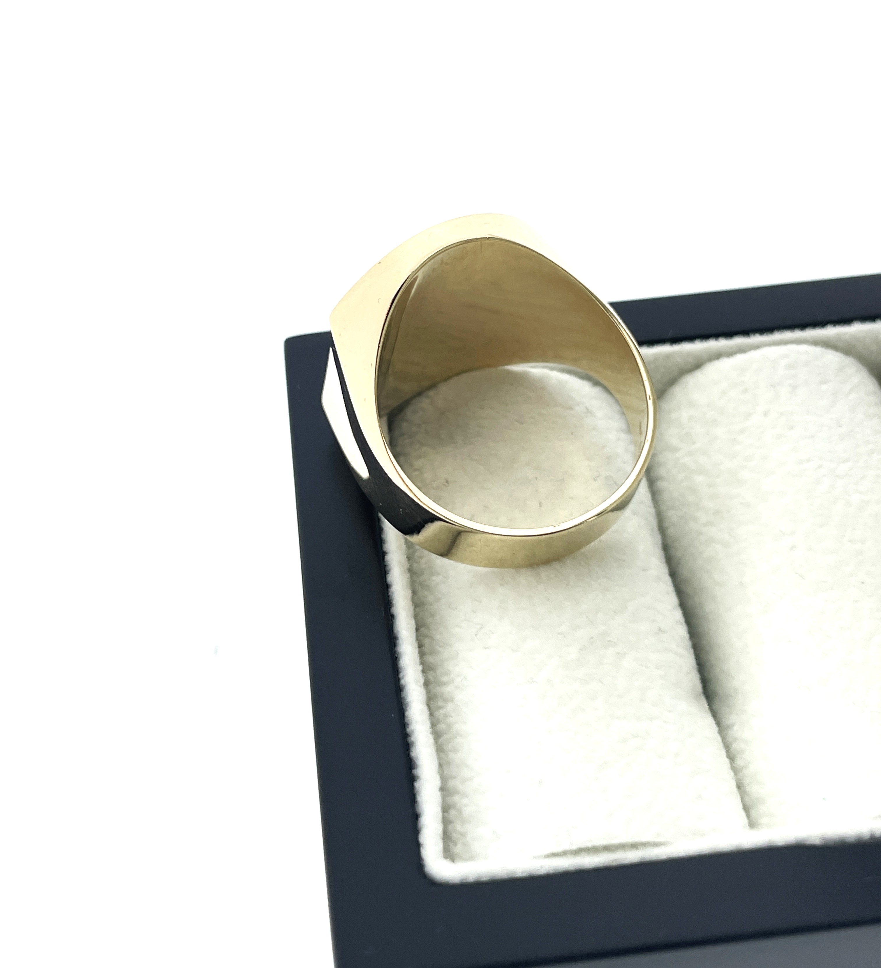 14 Karaat Gouden Zegelring Monogram EG - 10 g / Mt 20.5