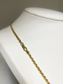 14 K Massief Gouden Koord / Kabel / Rope Ketting - 61 cm / 22,5 g / 3 mm