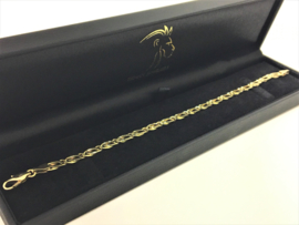14 K Gouden Valkoog Schakel Armband - 21 cm / 11,55 g