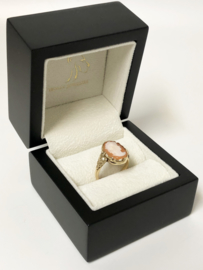Antiek Handvervaardigd Gouden Schelp Camee Ring