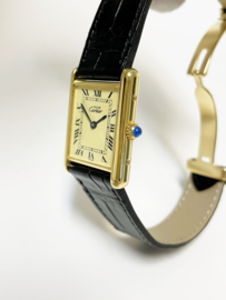 Must de Cartier Tank Large 590005 Quartz Roman Dial - Incl Cartier Garantie