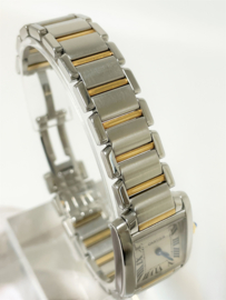 Cartier Tank Francaise Staal / Goud Model 2384 Quartz - Full Set