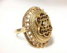 Handvervaardigd 14 K Antiek Gouden Ring