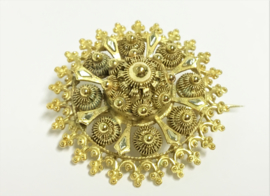 Antiek Handvervaardigd 14 K Gouden Broche - Zeeuwse Knopen ca 1900