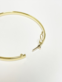 14 K Gouden Slaven Armband Bangle 4 mm / 7,15 g / 18 cm